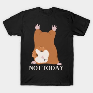 Lazy Hamster Nope not Today funny sarcastic messages sayings and quotes T-Shirt